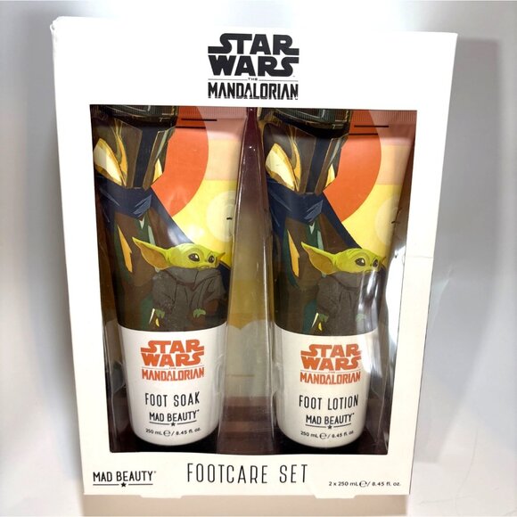 New Star Wars Mandalorian Footcare Set Cedarwood & Lime Foot Soak & Lotion 250ml - Picture 6 of 6